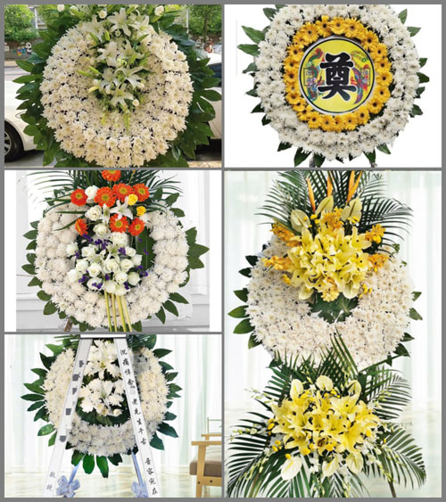 福建福州闽清县下祝乡池楼村花圈速递